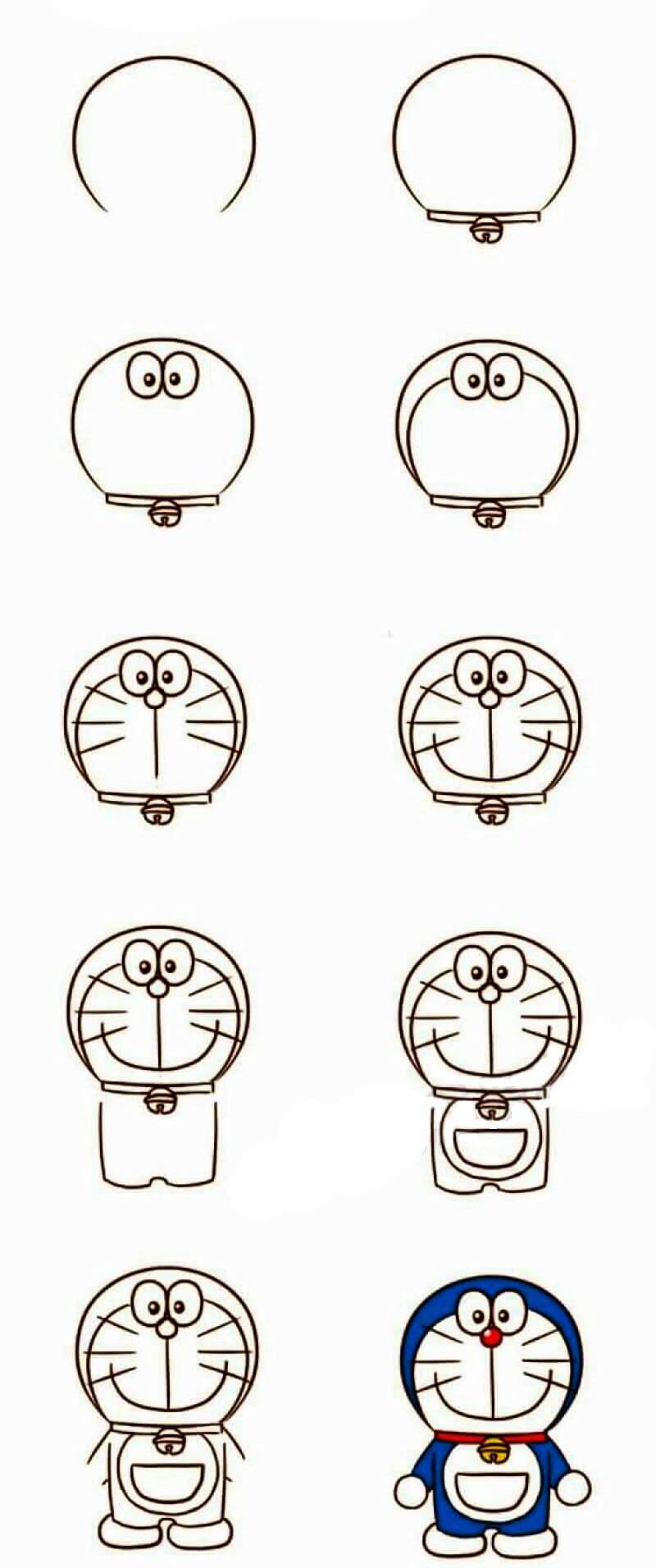 Kolay Bir Doraemon çizimi