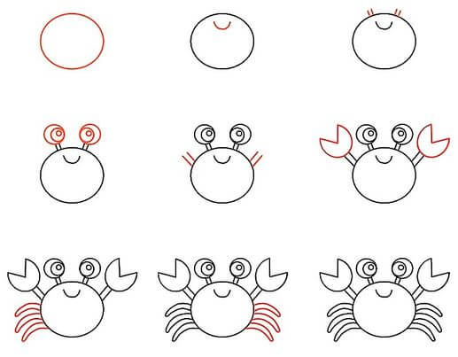 A Cool Crab çizimi
