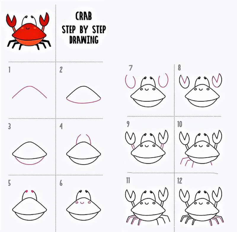 A Crab Idea 6 çizimi