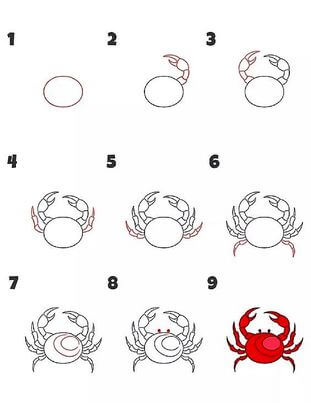A Crab Idea 9 çizimi