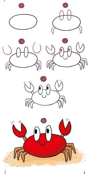 An Easy Crab Çizimi