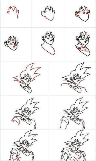 Basit Goku çizimi