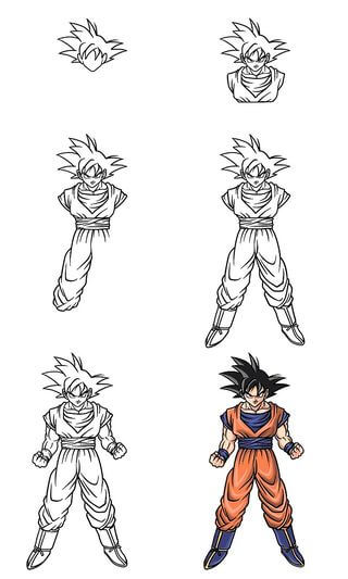 Goku Fikir 8 çizimi