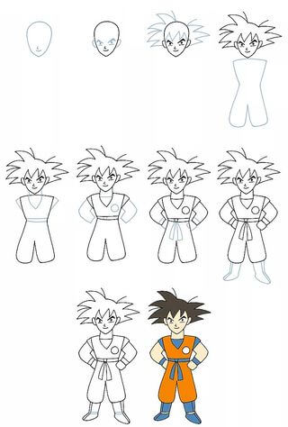 Güzel Goku çizimi