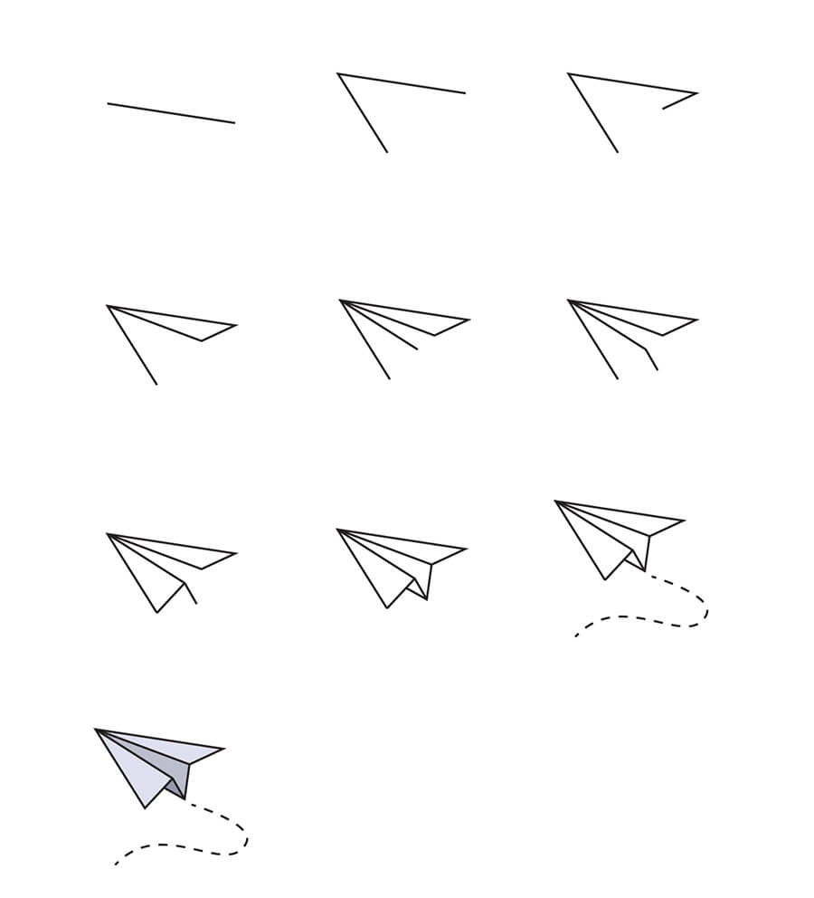 Kağıt Uçak çizimi