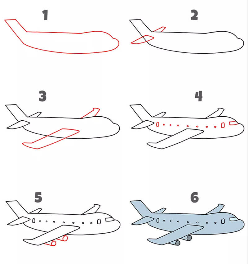Kolay Bir Uçak çizimi
