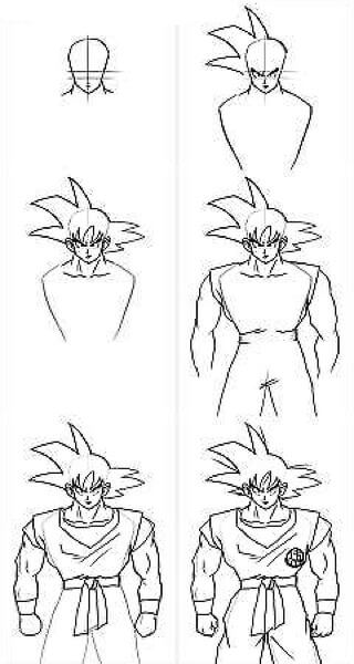 Kolay Goku çizimi
