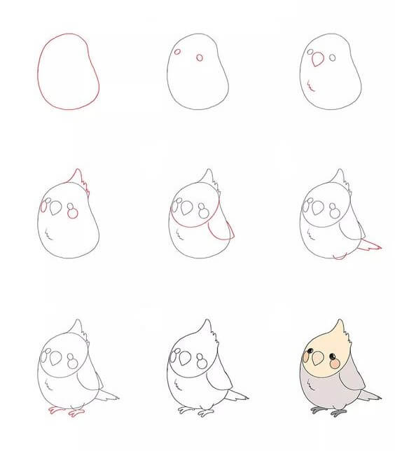 Kuş fikri (15) çizimi