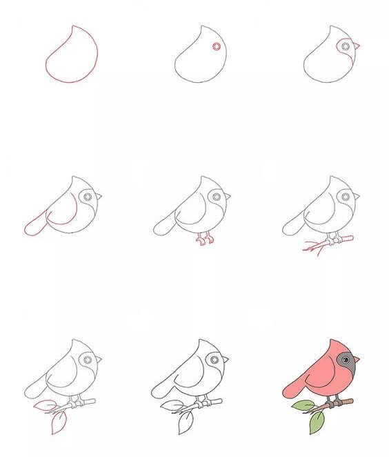 Kuş fikri (16) çizimi