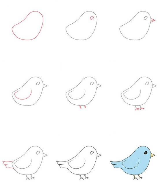 Kuş fikri (18) çizimi