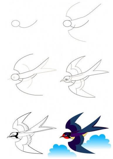 Kuş yuvası (2) çizimi