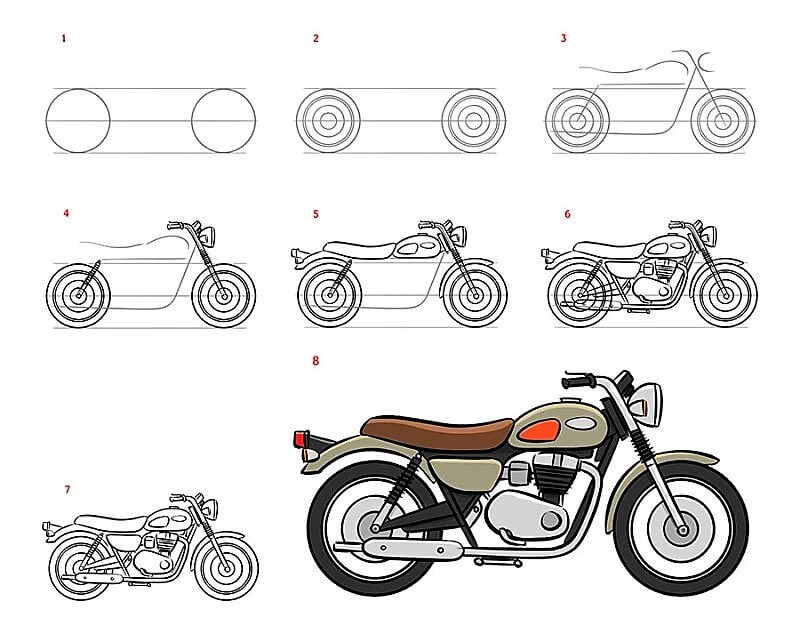 Motosiklet Fikri 14 çizimi