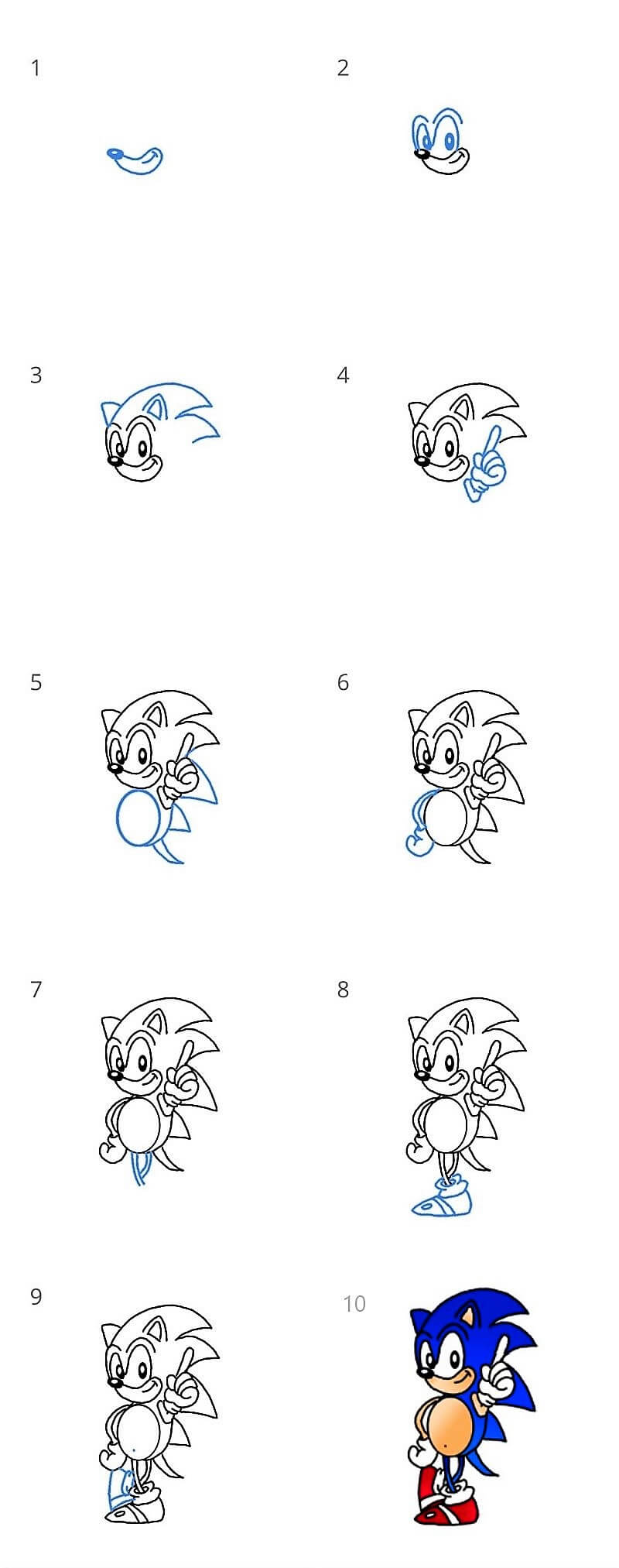 Sonic Fikir 10 çizimi