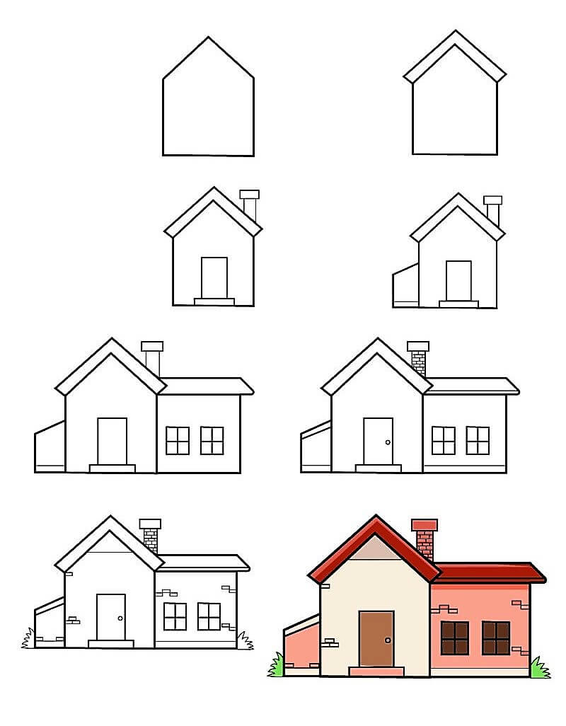 Temel Bir Ev çizimi
