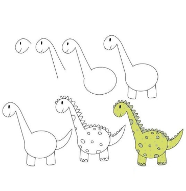 Dinozor fikri 2 çizimi