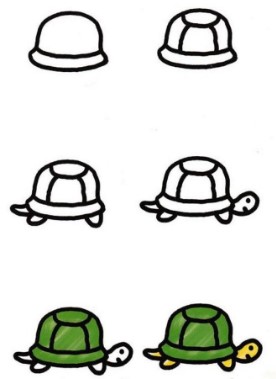 Kaplumbağa fikri 6 çizimi
