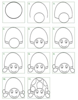 Kaplumbağa fikri 7 çizimi