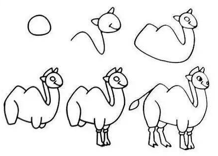 Basit bir deve çizimi
