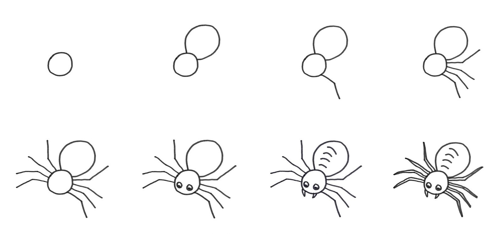 Örümcek fikri 7 çizimi
