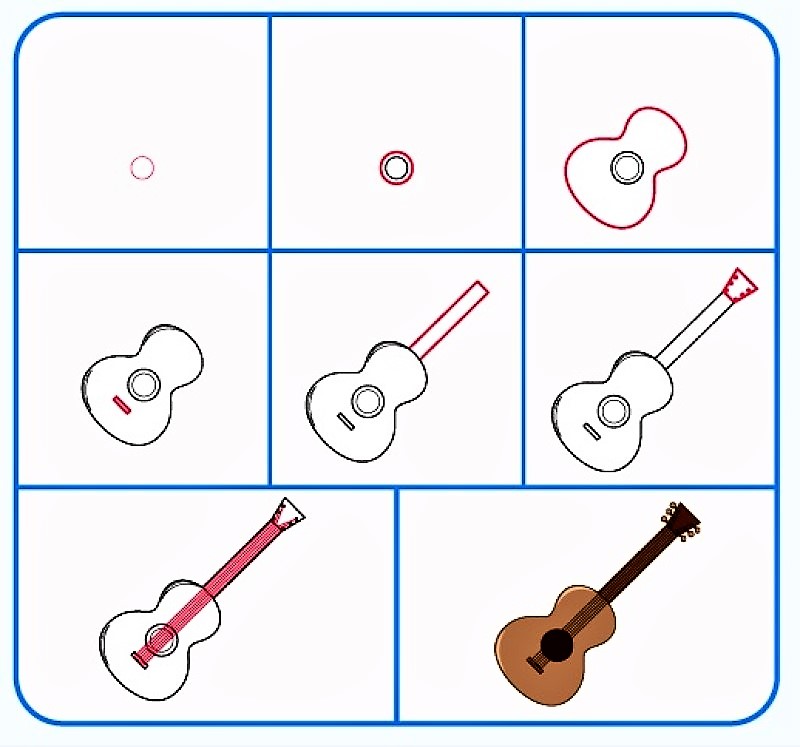 Gitar fikirleri 10 çizimi