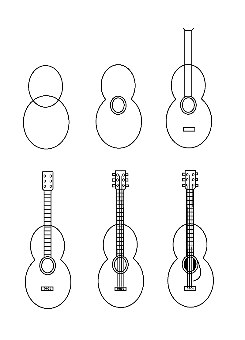Gitar fikirleri 14 çizimi