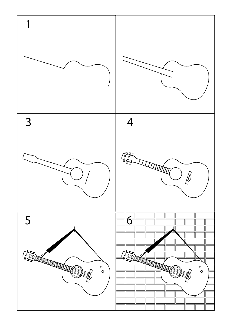 Gitar fikirleri 16 çizimi