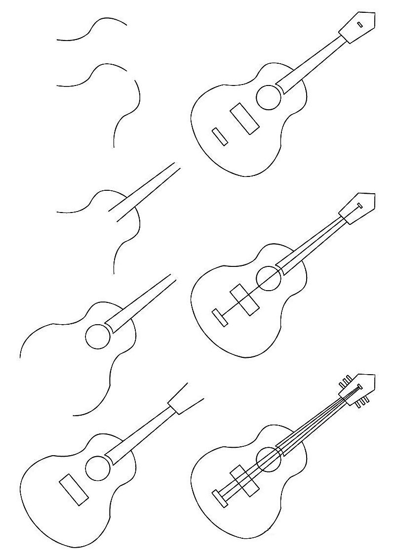 Gitar fikirleri 3 çizimi