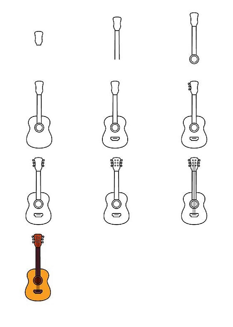 Gitar fikirleri 5 çizimi