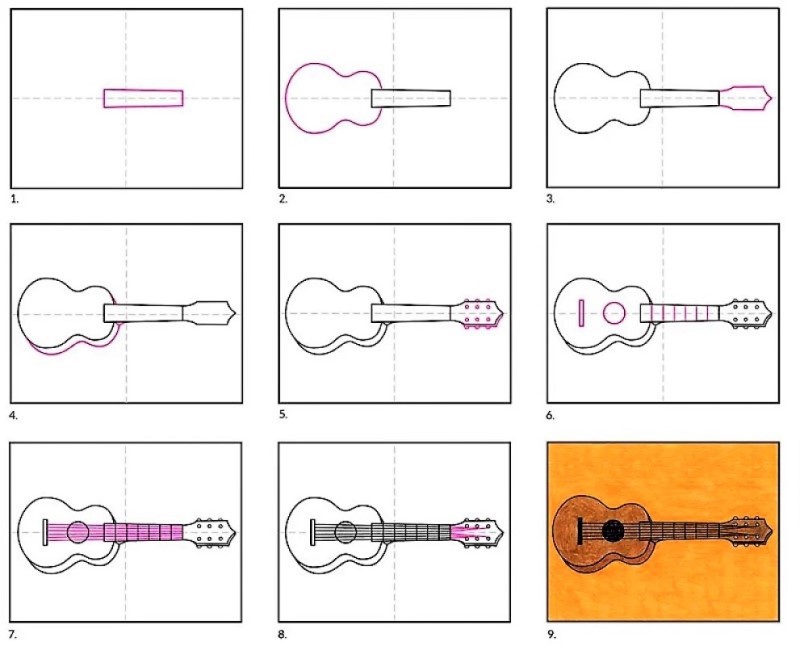 Gitar fikirleri 8 çizimi