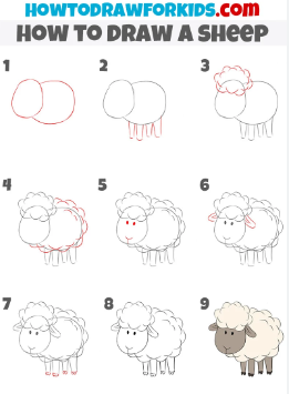 Koyun fikri 9 çizimi