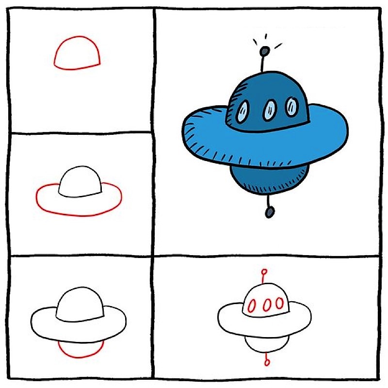 UFO fikri 3 çizimi