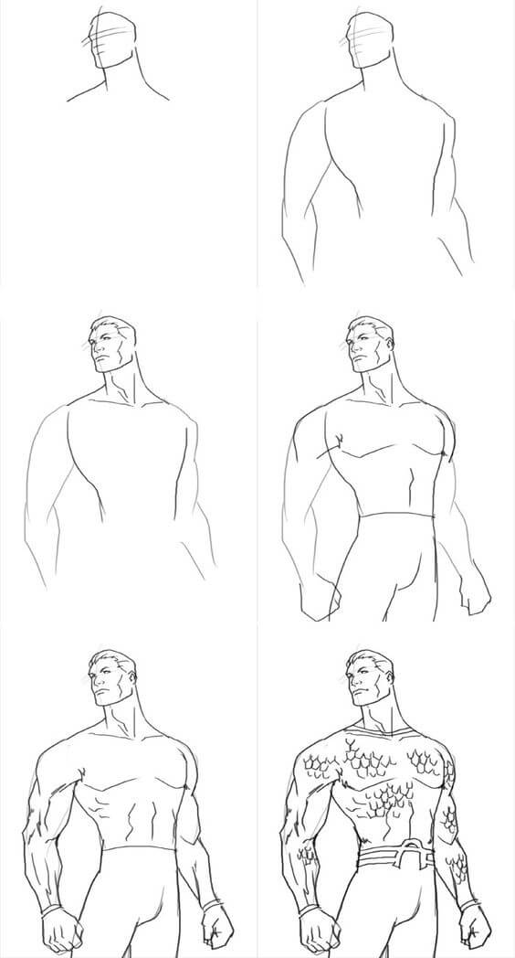 Aquaman fikri (6) çizimi