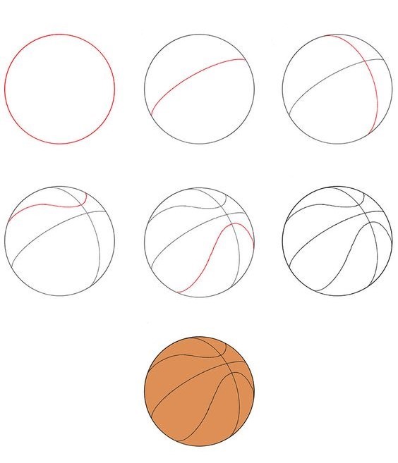Basketbol fikri (3) çizimi