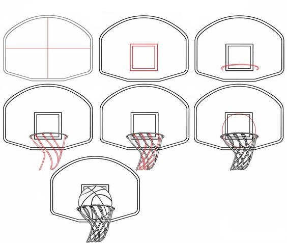 Basketbol tahtası (1) çizimi