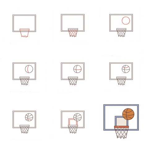 Basketbol tahtası (2) çizimi