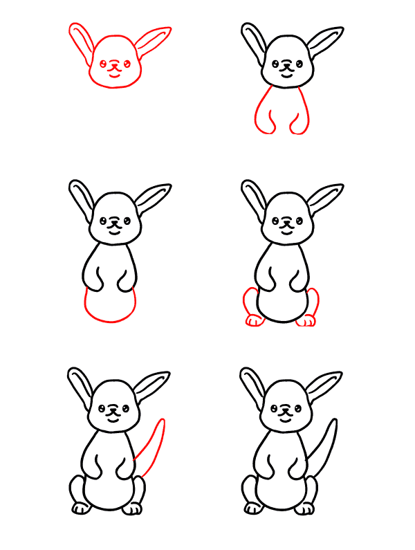 Bebek kanguru çizimi