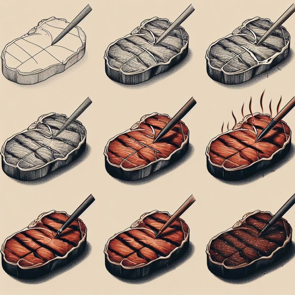 Biftek fikri 10 çizimi