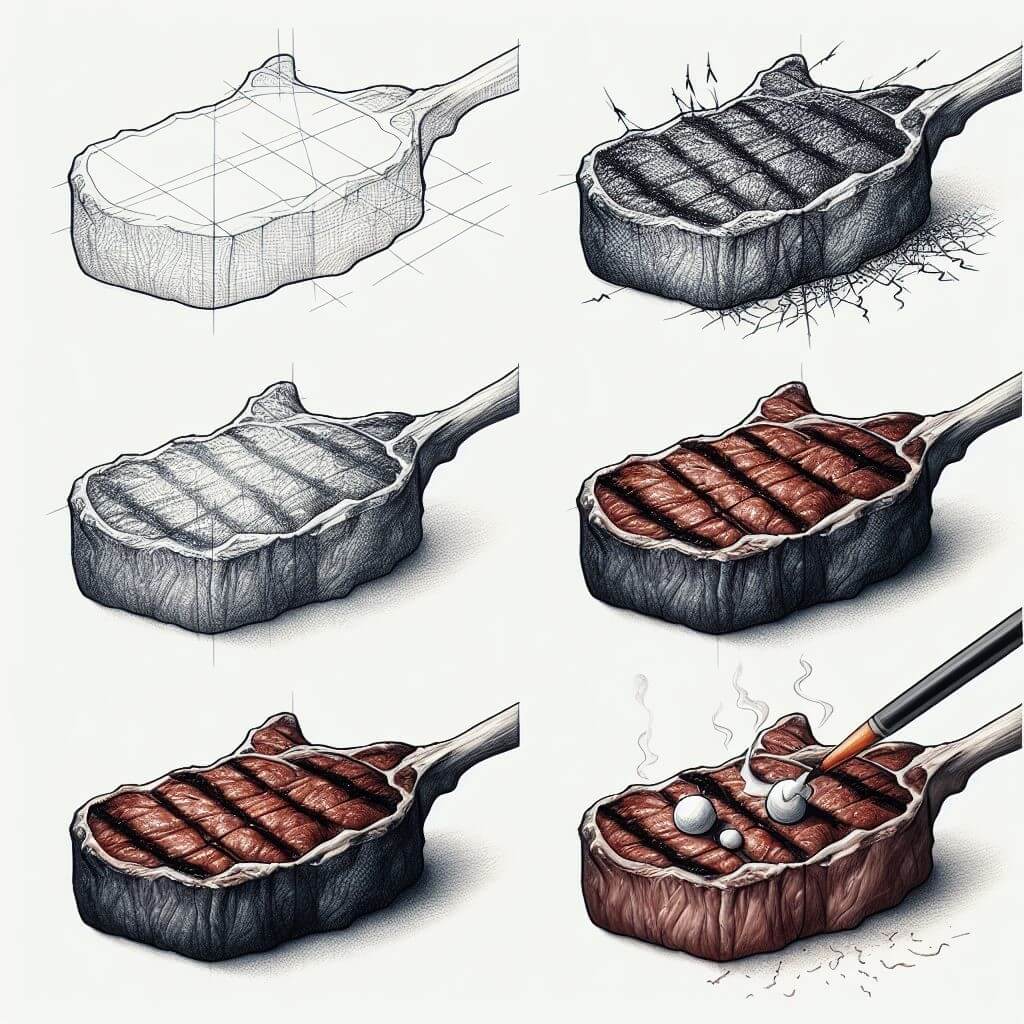 Biftek fikri 11 çizimi
