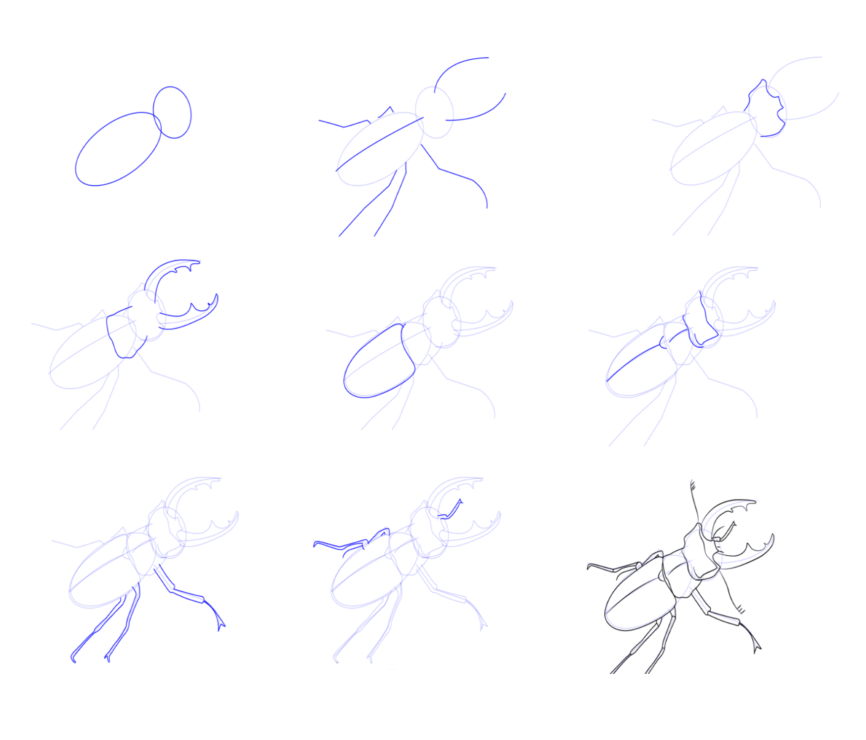 Bir böcek fikri (1) çizimi