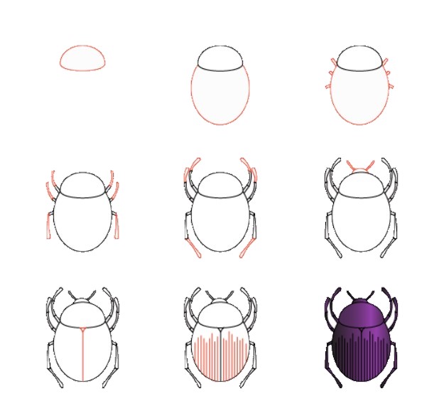 Bir böcek fikri (12) çizimi