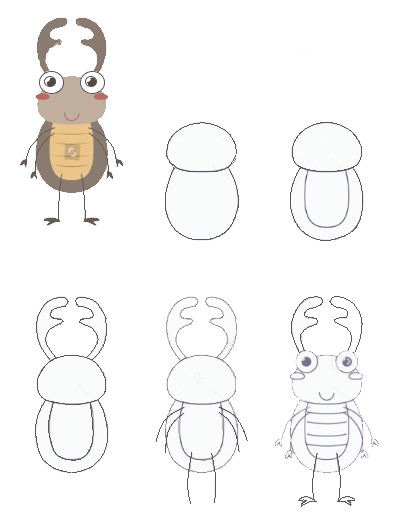 Bir böcek fikri (13) çizimi