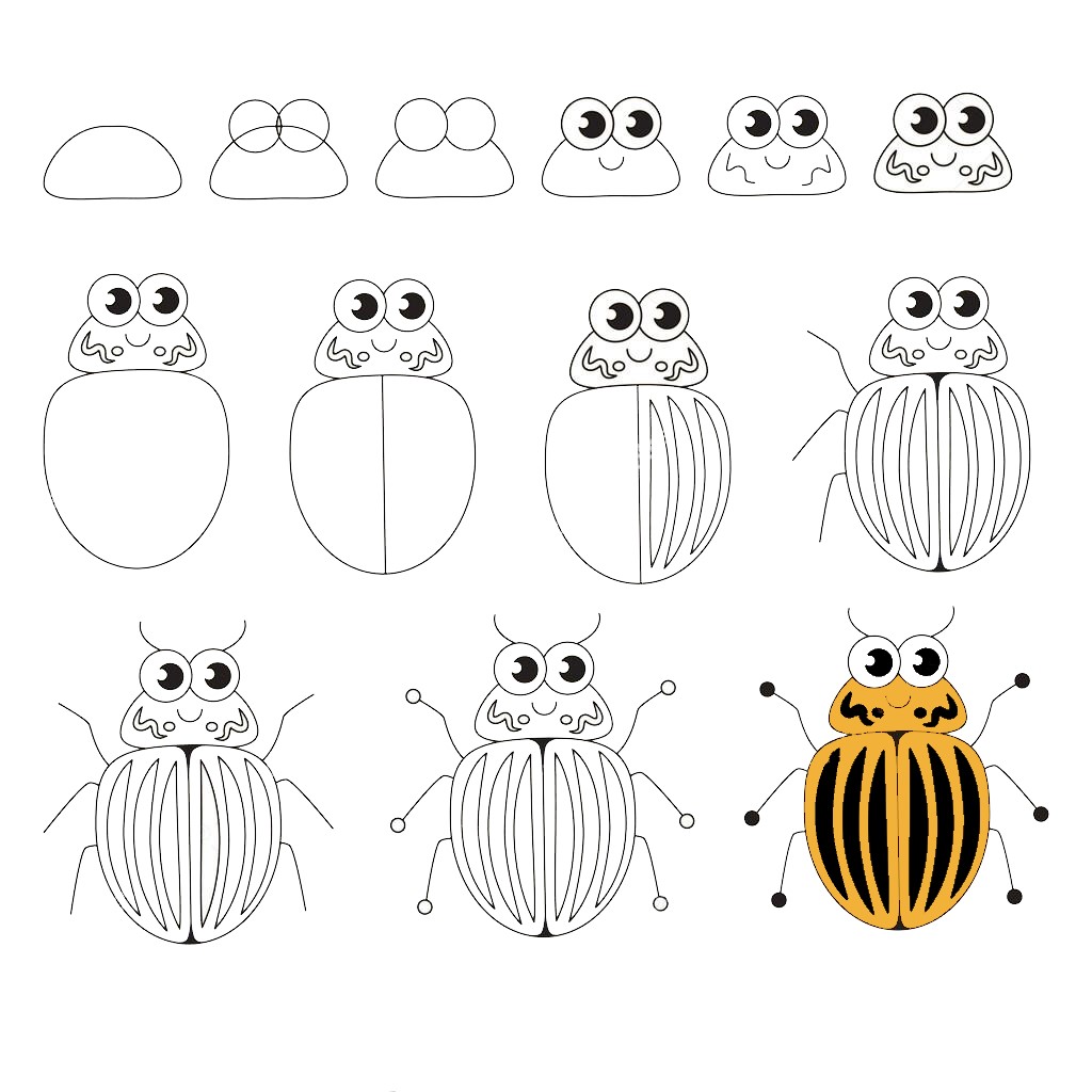 Bir böcek fikri (14) çizimi