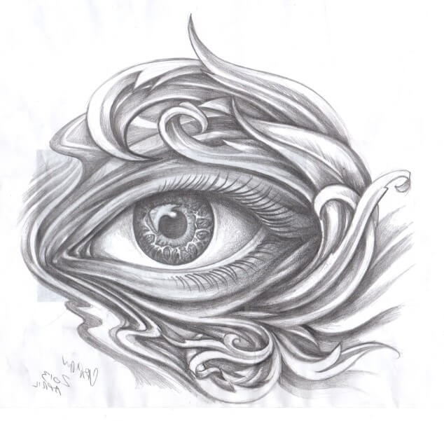 Chicano gözleri (9) çizimi