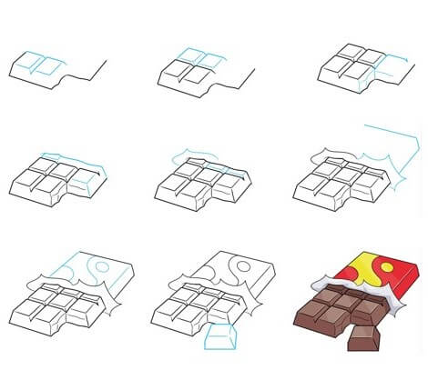 Çikolata fikri (3) çizimi