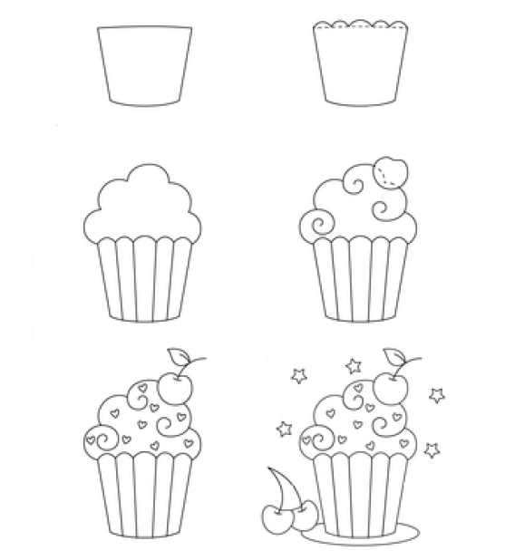 Cupcake fikri (1) çizimi