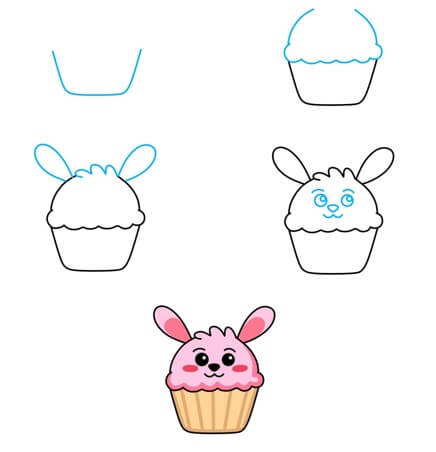 Cupcake fikri (10) çizimi