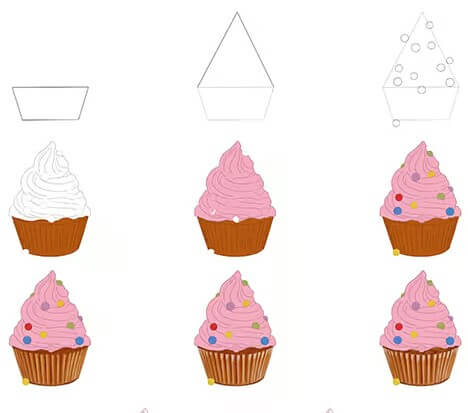 Cupcake fikri (5) çizimi