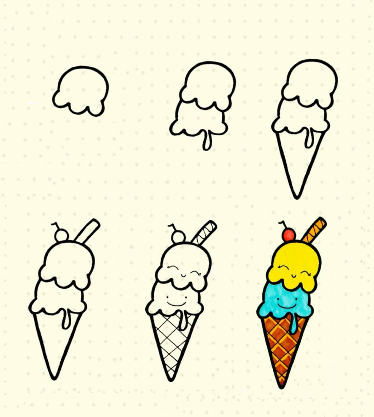 Dondurma fikri (4) çizimi