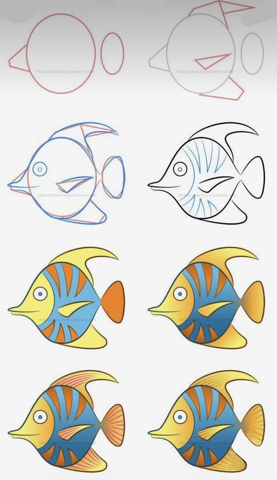 Şeftali balığı çizimi