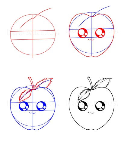 Elma tatlısı (2) çizimi